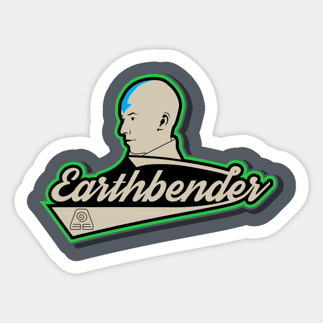 Earthbender Series Sticker Teepublic Uk